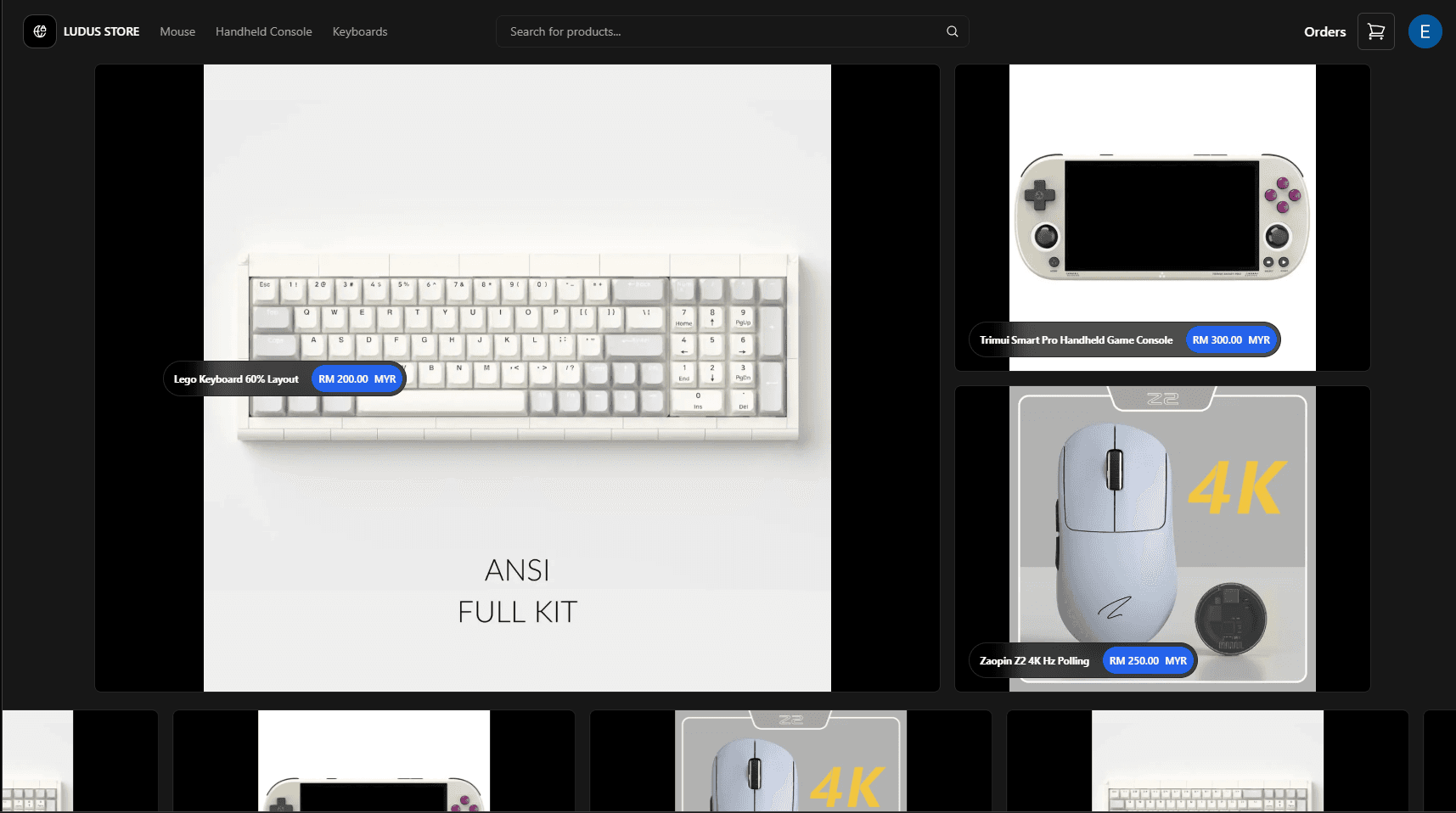 Custom E-Commerce Template